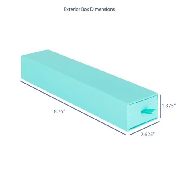Custom cardboard slide-drawer bracelet box open showing velvet pillow insert — factory-direct jewelry packaging
