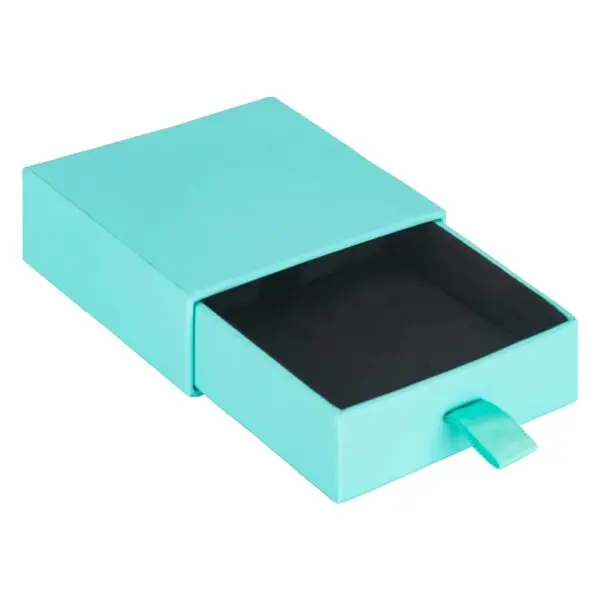 Custom cardboard drawer earring boxes with sleek design and logo branding for jewelry brands