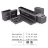 Custom drawer jewelry box with personalized logo printing, velvet insert, premium cardboard packaging