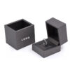 Custom drawer jewelry box with personalized logo printing, velvet insert, premium cardboard packaging