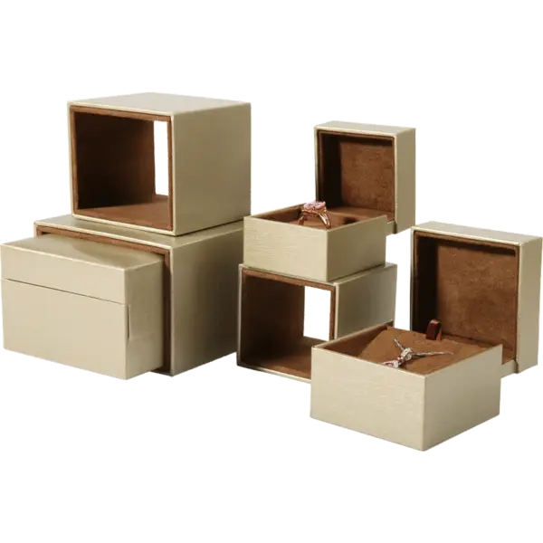 Custom Drawer-Style Grain Paper Jewelry Box for Earrings, Rings & Bracelets Custom drawer-style grain paper jewelry box for earrings, rings, bracelets with custom logo printing and eco-friendly materials