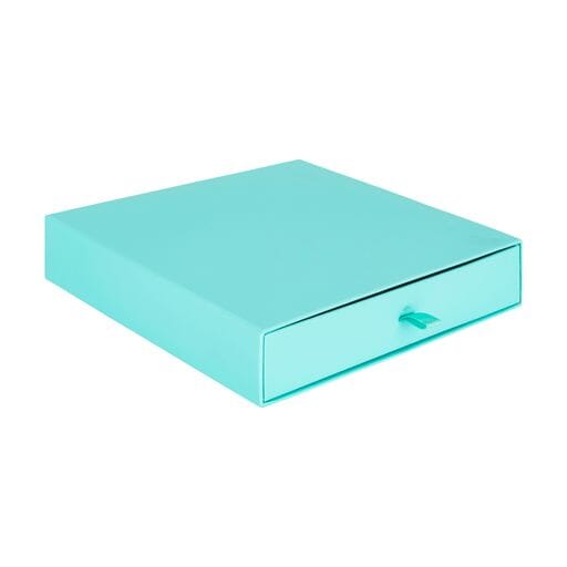 Custom cardboard drawer necklace box with sleek finish and removable drawer base