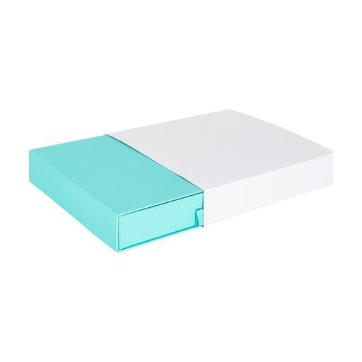 Custom cardboard drawer necklace box with sleek finish and removable drawer base