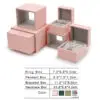 Custom-printed premium drawer-style rigid earring jewelry box with logo branding and luxury packaging design