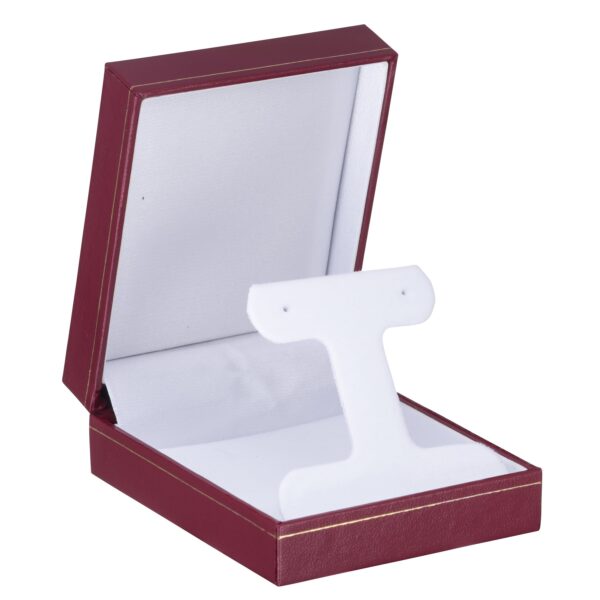 Premium custom long T-bar earring display box with luxury materials and full brand customization options