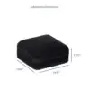 Velveteen T-style earring box with custom logo branding, premium interior display, and luxury packaging for jewelry brands