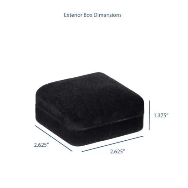 Velveteen T-style earring box with custom logo branding, premium interior display, and luxury packaging for jewelry brands