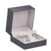 Custom Soft-Touch Earring Box with T-Style Insert & Sleeve Soft-touch premium earring box with T-style insert and matching protective sleeve for jewelry brands