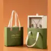 Custom rigid paper earring box with handle, showing branding, foam insert, and premium packaging design for jewelry retailers
