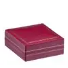 Custom vintage-style T-bar earring display box with removable insert and soft velvet lining