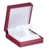 Custom vintage-style T-bar earring display box with removable insert and soft velvet lining