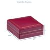 Custom vintage-style T-bar earring display box with removable insert and soft velvet lining