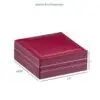 Custom vintage-style T-bar earring display box with removable insert and soft velvet lining