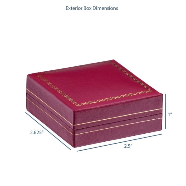 Custom vintage-style T-bar earring display box with removable insert and soft velvet lining