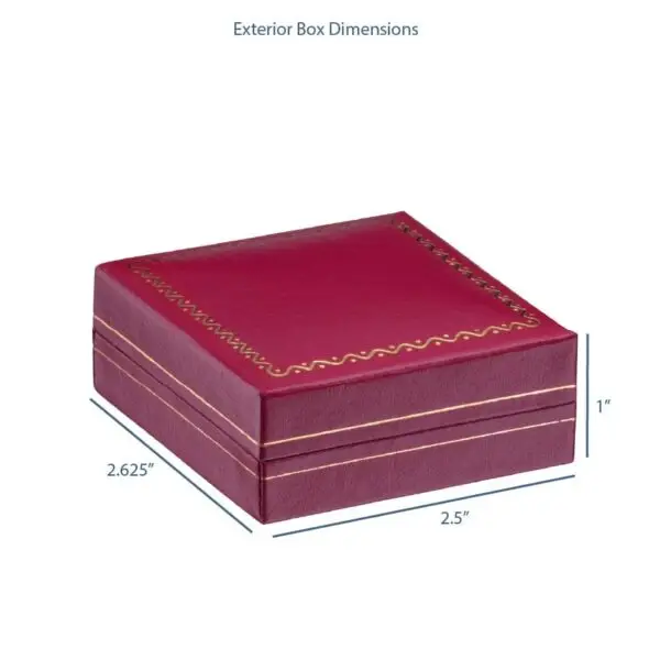 Custom vintage-style T-bar earring display box with removable insert and soft velvet lining