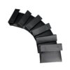 Leatherette loose pads for stackable 16-earring display trays, 6-pack of premium vegan leather earring inserts