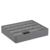 Leatherette loose pads for stackable 16-earring display trays, 6-pack of premium vegan leather earring inserts