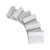 Leatherette loose pads for stackable 16-earring display trays, 6-pack of premium vegan leather earring inserts