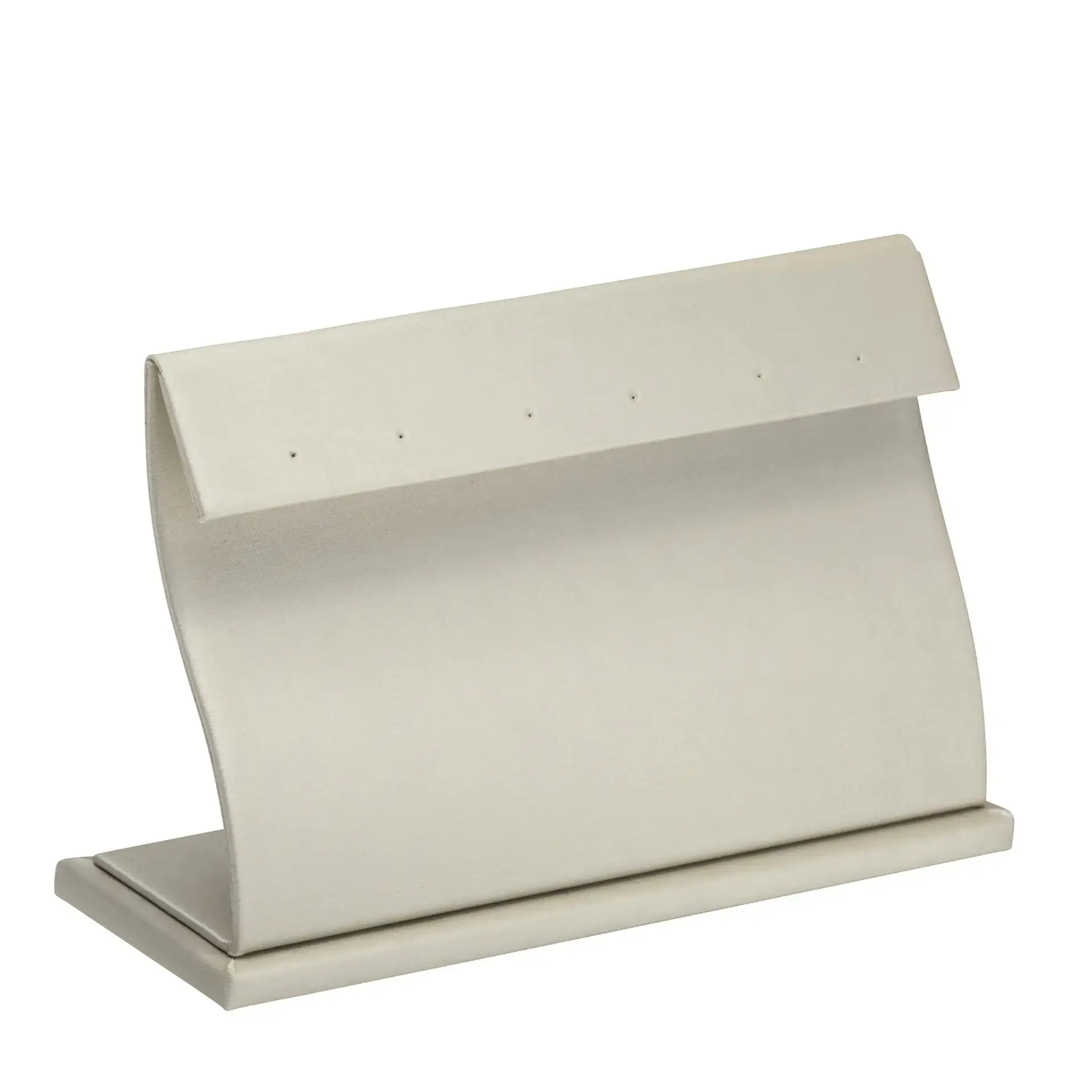 Multi-pocket earring and pendant display stand with custom velvet-lined pockets for retail jewelry display