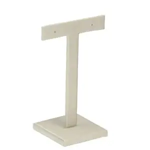 Linea small earring tree display stand with custom white-label branding for jewelry retail