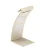 Large foldover earring and pendant display stand for retail jewelry packaging with custom branding