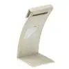 Custom medium earring and pendant foldover display stand with branded packaging and velvet lining
