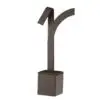 Custom leatherette earring display stand with organized hooks for retail jewelry presentation
