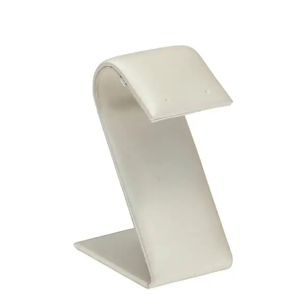 Medium arc fold earring display stand box with custom branding and velvet insert