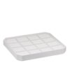 Leatherette Octagon Earring Display Tray - Custom 16-Slot Stackable Jewelry Organizer Custom leatherette octagon earring display tray with 16 slots, stackable design in natural beige color