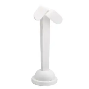Tall leatherette foldover earring display tree with curved arms, ready for retail jewelry presentation
