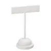 Premium leatherette T-style earring tree display stand with customizable logo branding for retail jewelry packaging