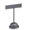 Premium leatherette T-style earring tree display stand with customizable logo branding for retail jewelry packaging