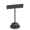 Premium leatherette T-style earring tree display stand with customizable logo branding for retail jewelry packaging