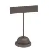 Premium leatherette T-style earring tree display stand with customizable logo branding for retail jewelry packaging