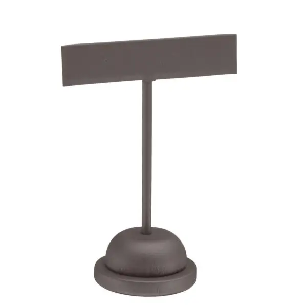 Premium leatherette T-style earring tree display stand with customizable logo branding for retail jewelry packaging