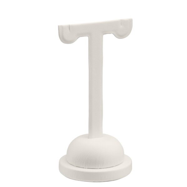 Premium leatherette earring display tree with multiple earring hooks, ideal for retail jewelry stores and brand showcase
