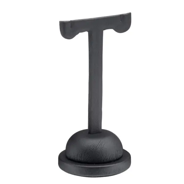 Premium leatherette earring display tree with multiple earring hooks, ideal for retail jewelry stores and brand showcase