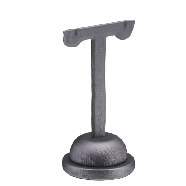 Premium leatherette earring display tree with multiple earring hooks, ideal for retail jewelry stores and brand showcase