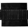 Custom velvet earring roll organizer with 12 pads for jewelry packaging—customizable colors and branding