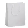 Custom glossy euro tote bag in cub size for jewelry retail and gifting packaging