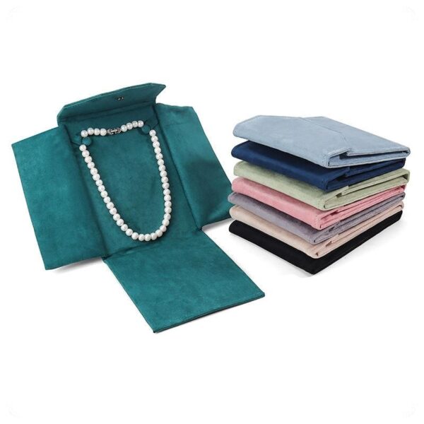 Double-Sided Textured Fabric Necklace Pouch Bag – Custom OEM Jewelry Packaging Double-sided textured fabric necklace pouches—custom jewelry packaging for retail and e-commerce