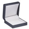 Weave Texture Flat Pad Jewelry Box – Custom Rigid Box, Contemporary Design Weave-textured flat rigid jewelry box with custom foam padding and contemporary design