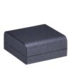 Weave Texture Flat Pad Jewelry Box – Custom Rigid Box, Contemporary Design Weave-textured flat rigid jewelry box with custom foam padding and contemporary design