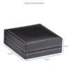 Luxury flat pad jewelry box with vintage finish and custom branded packaging for jewelry brands