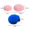 Flocked velvet crown-shaped mini jewelry box with seashell design detail, wholesale custom packaging