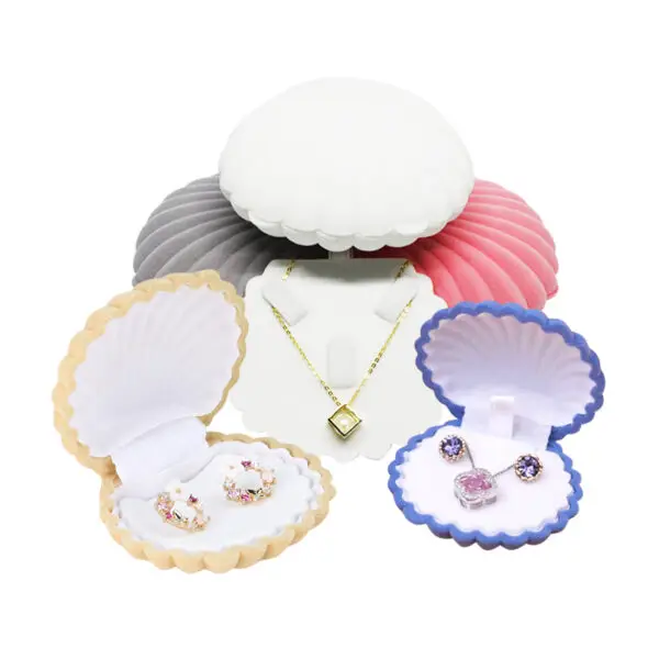 Premium crown-shaped flocked jewelry box with custom foam insert and logo branding, rigid gift packaging for luxury jewelry brands