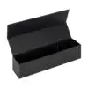 Premium foldable magnetic jewelry gift box 3.5x13.5 inches with custom logo branding and velvet interior insert