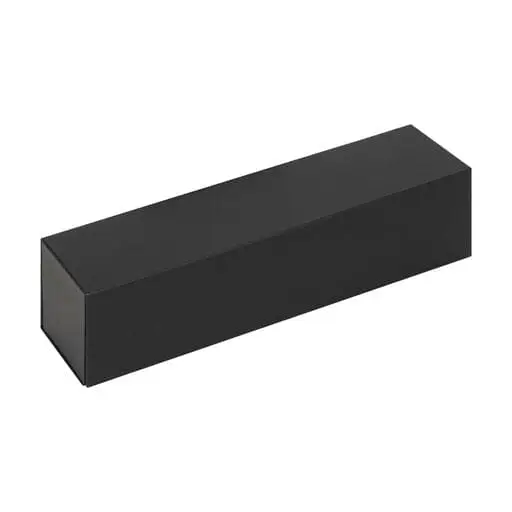 Premium foldable magnetic jewelry gift box 3.5x13.5 inches with custom logo branding and velvet interior insert