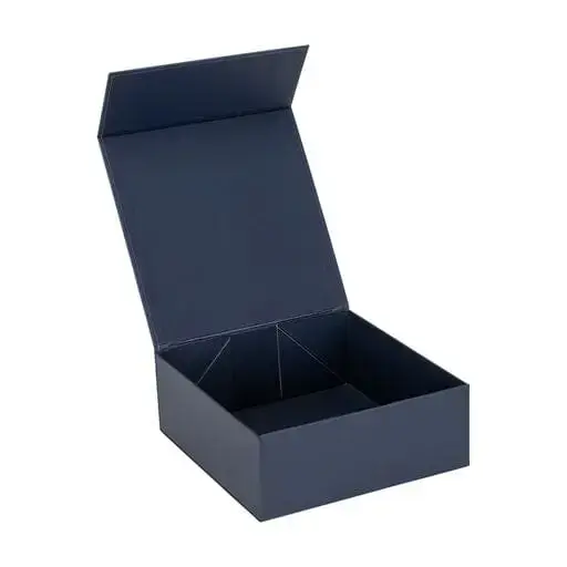 Premium custom foldable magnetic rigid gift box with custom logo branding for luxury jewelry packaging and e-commerce unboxing
