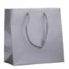 Glossy euro tote bag in jewel size, custom branded, perfect for jewelry packaging and premium unboxing experiences
